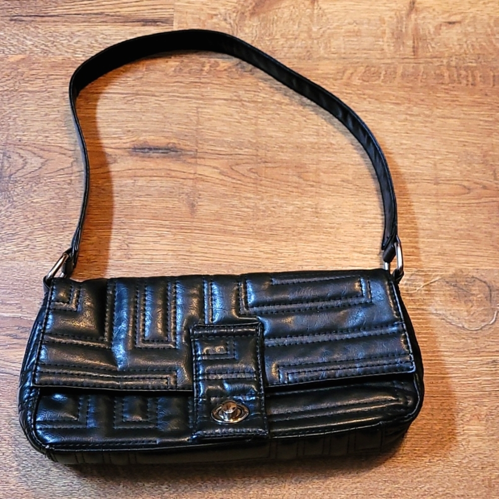 Black baguette bag